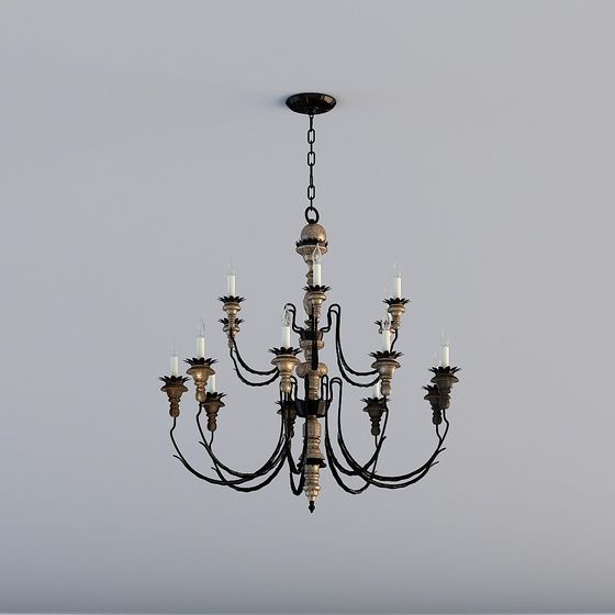 Vintage Chandelier 3D model
