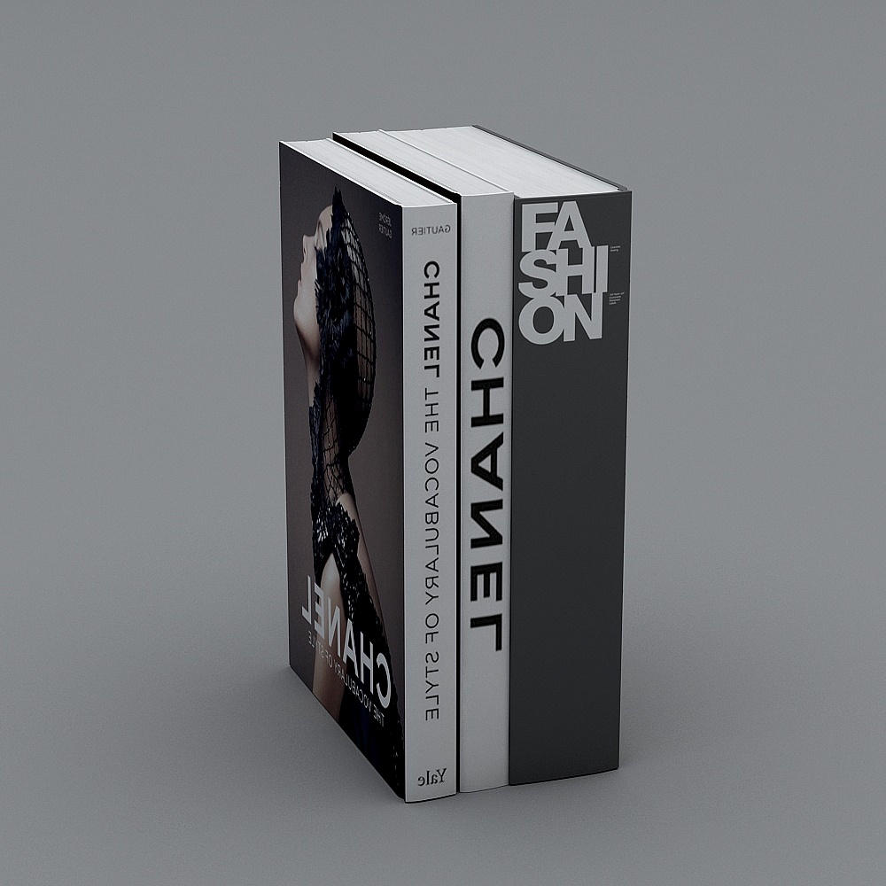 Stylish Classic Bookshelf 3D model