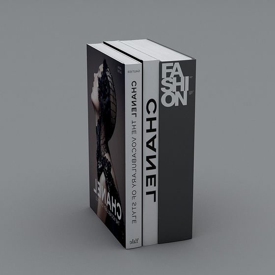 Stylish Classic Bookshelf 3D model