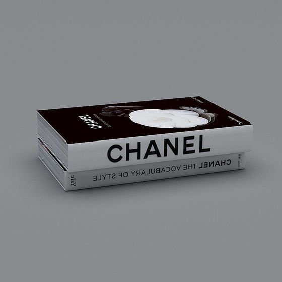 Chanel Book Stack 3D Model