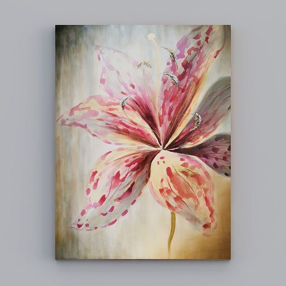 Dreamy Floral 3D Model - Low-Poly Art Design