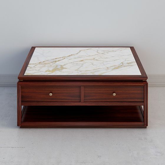 Elegant Marble Coffee Table 3D model