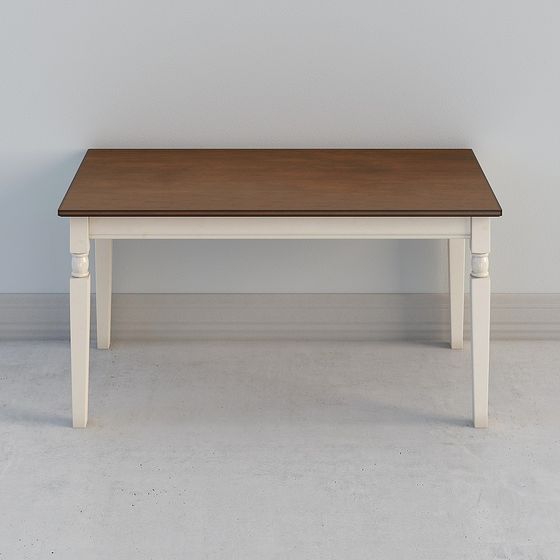 Chic Low-Polygon Dining Table 3D model