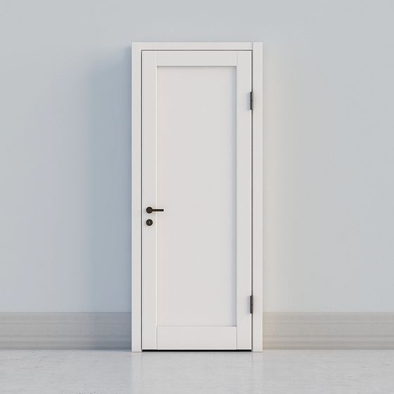 Elegant Minimalist Door 3D model for Interior Spaces