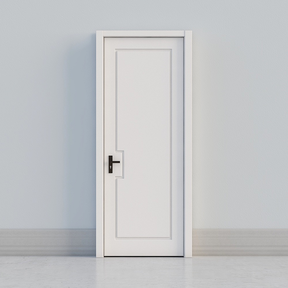 porte blanche classique