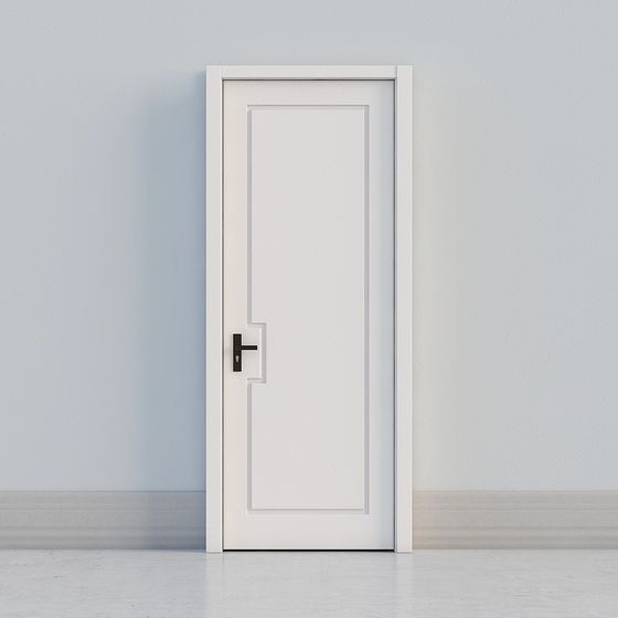 porte blanche classique