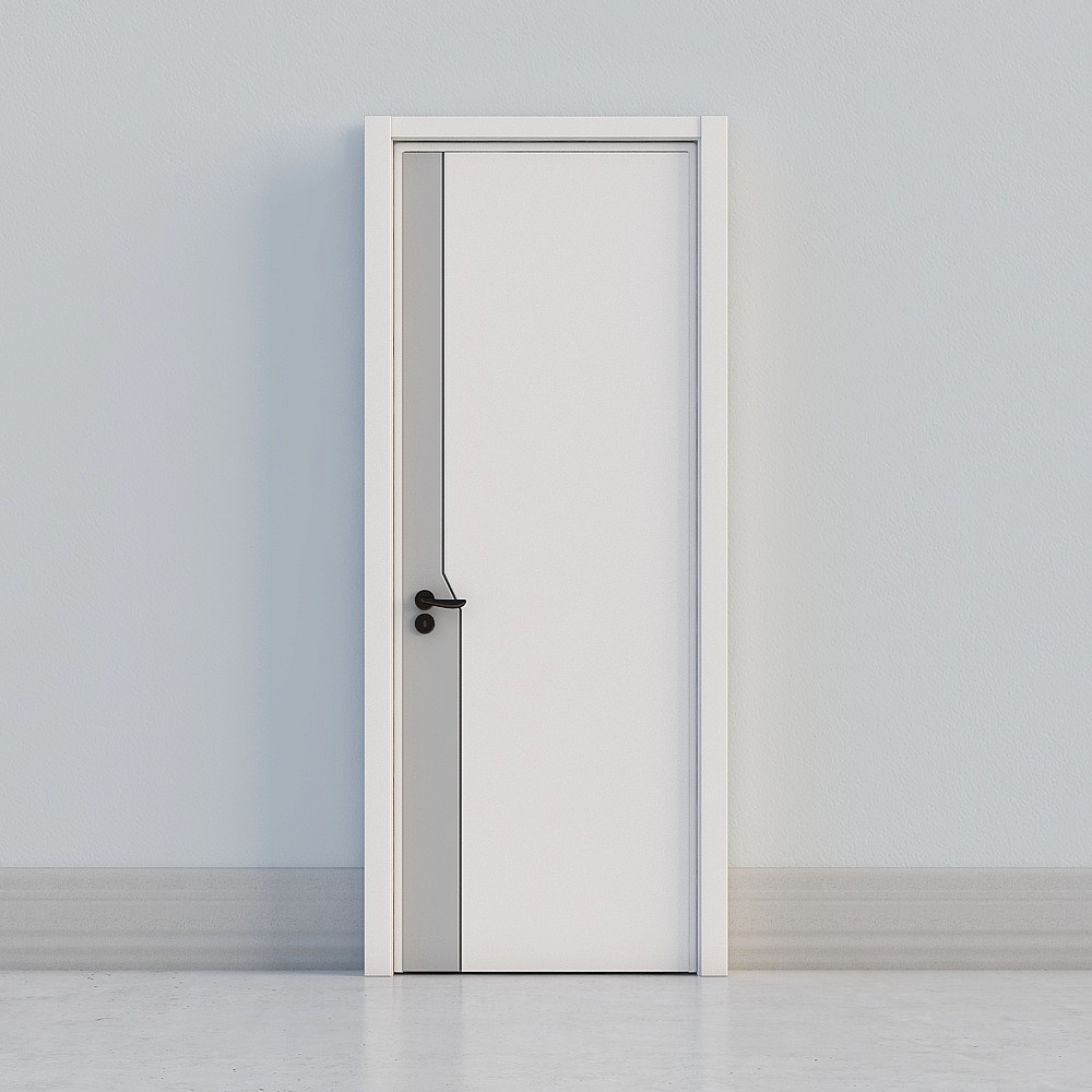 Porte blanche moderne