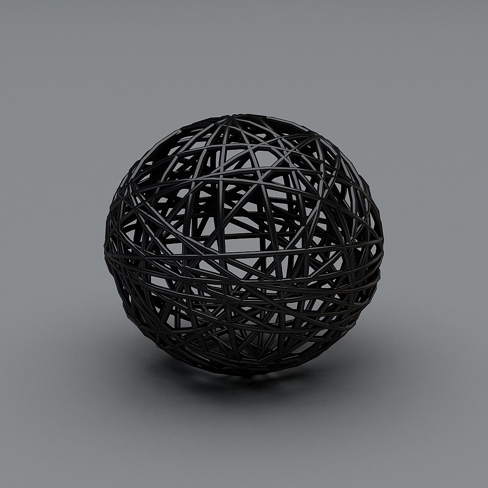 Woven Sphere 3D Model