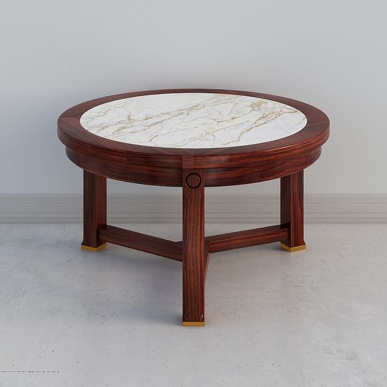 Elegant Round Table 3D model for Modern Interiors