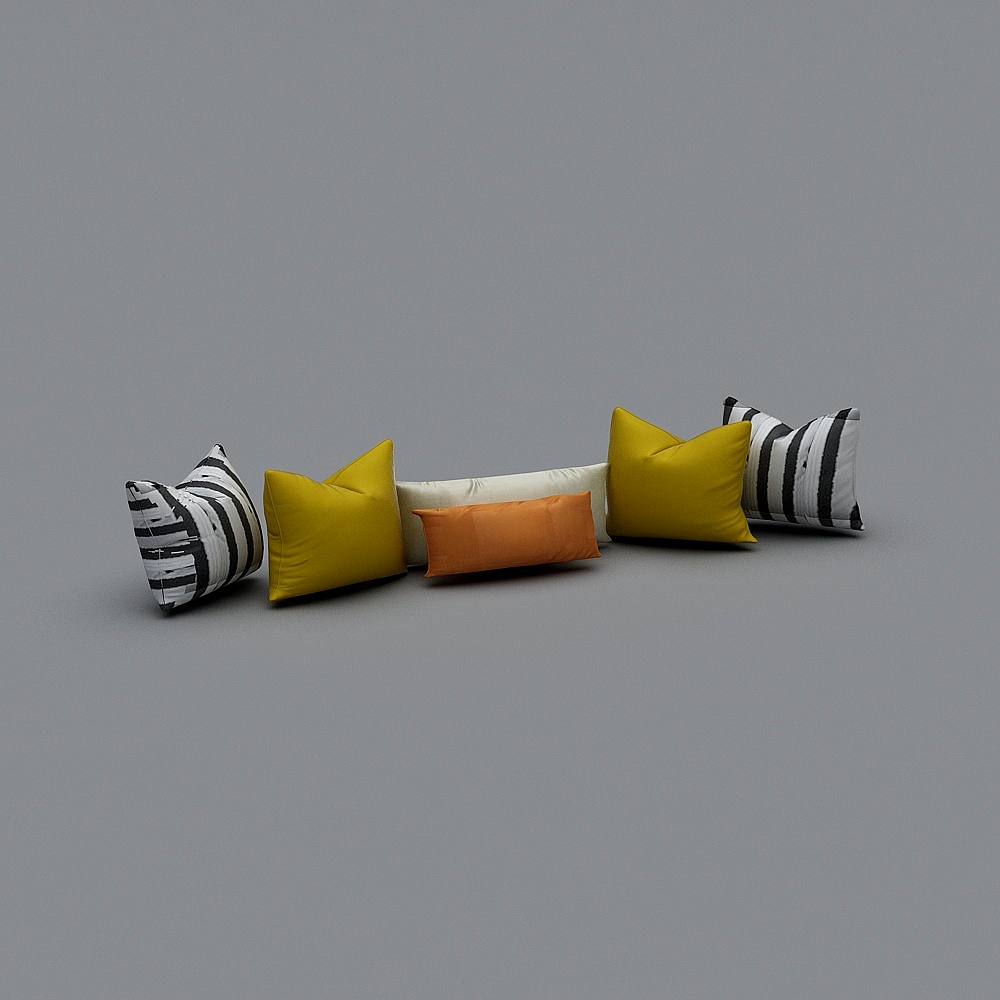 Colorful 3D Pillow Cover Set for Modern Interiors