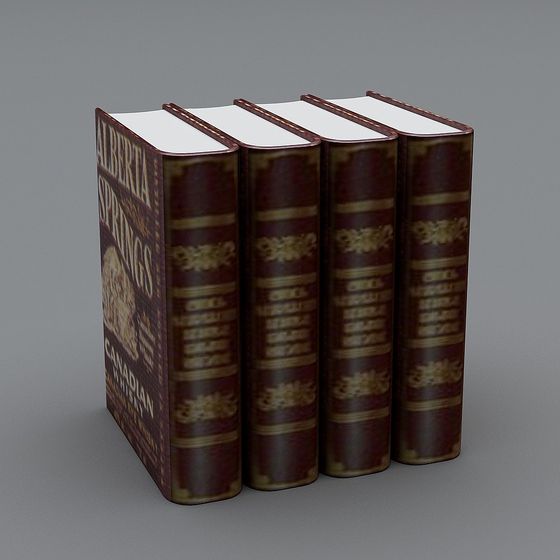 Classic Bookshelf 3D model for Vintage Design
