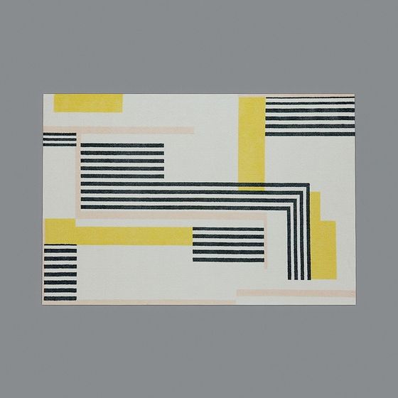 Abstract Striped Carpet 3D model