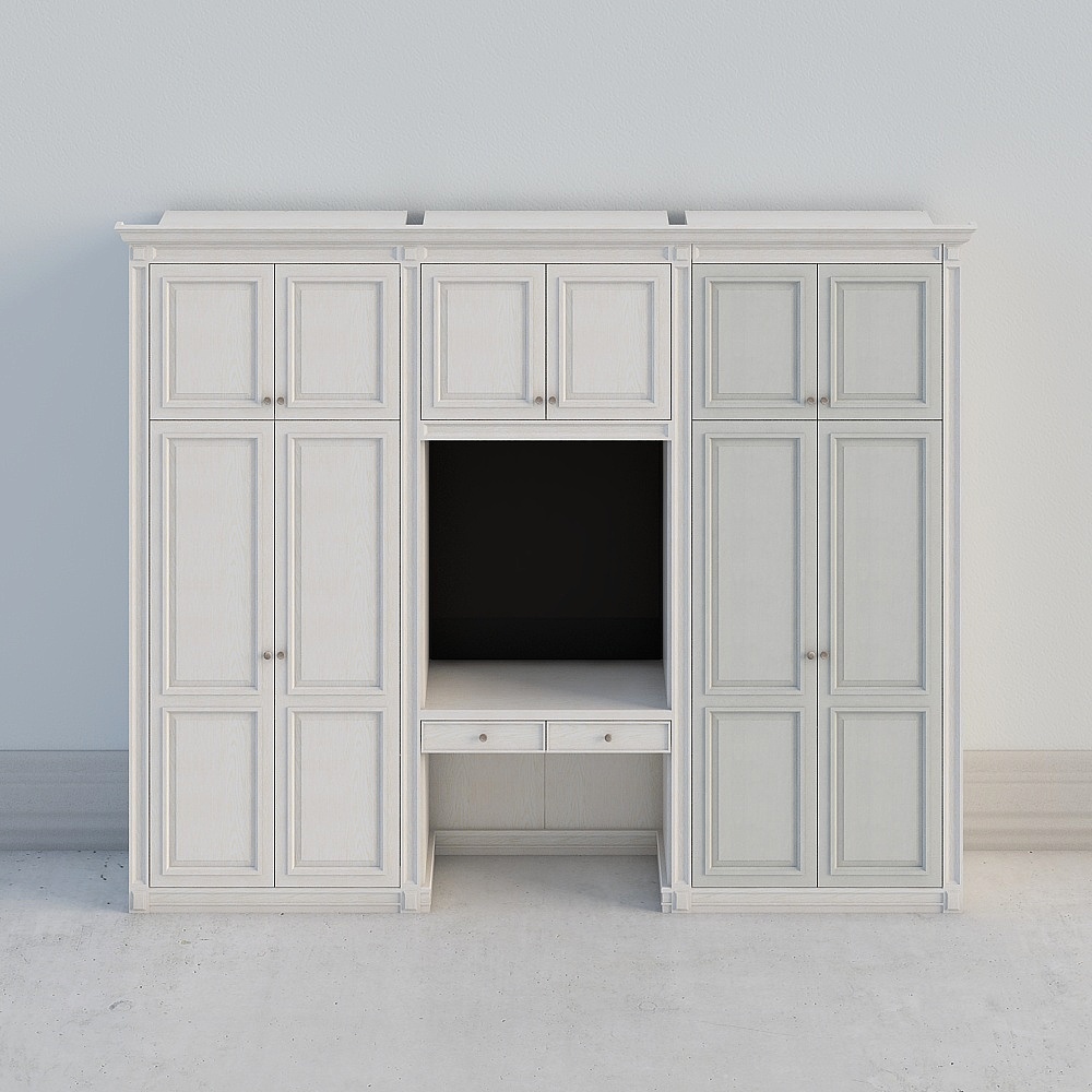 Modern Hidden TV Cabinet 3D model