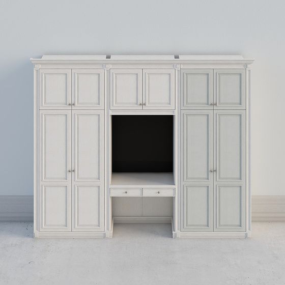 Modern Hidden TV Cabinet 3D model