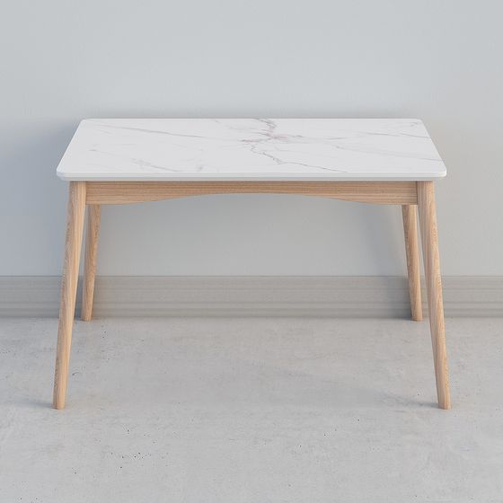 Nordic Marble Dining Table 3D model