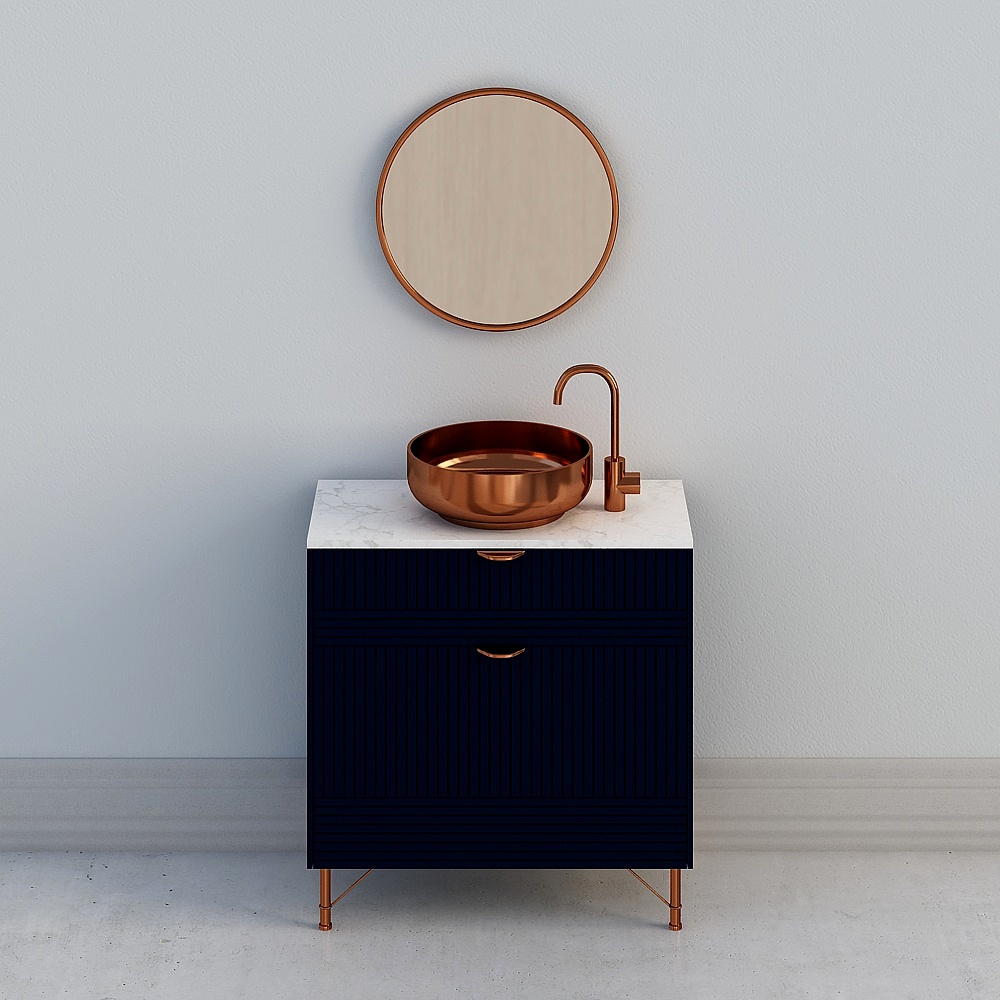 Modern minimalist metal washbasin washbasin 30069567
