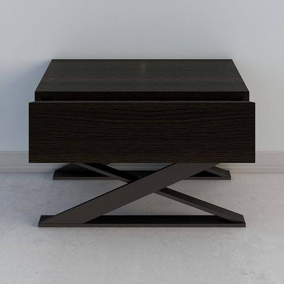 Cross-Leg Coffee Table 3D Model