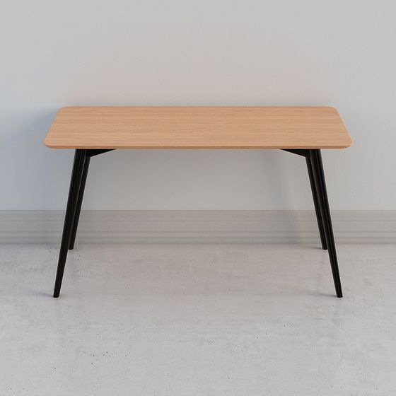 Mid-Century Modern Table 3D model for Creative Spaces