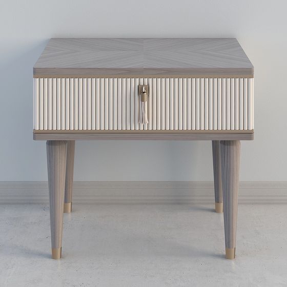 Stylish Bedside Table 3D model for Contemporary Interiors