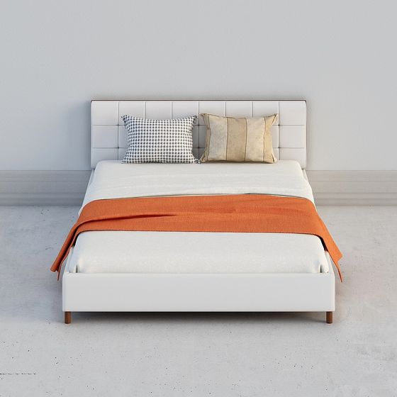 Modern Minimalist Bed 3D model