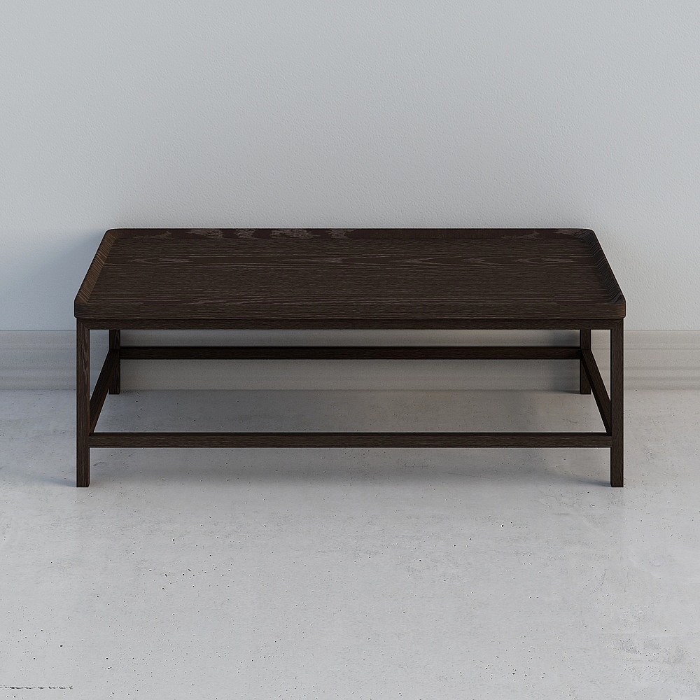 Yvonte Burano, mesa de café rectangular minimalista italiana, mesa de salón, mesa de té pequeña, mesa de balcón, mesa de té de madera