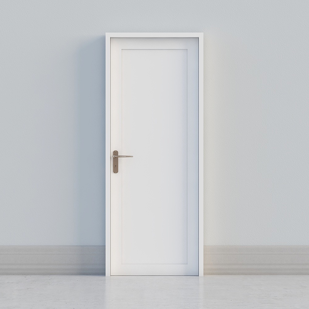 minimal white door