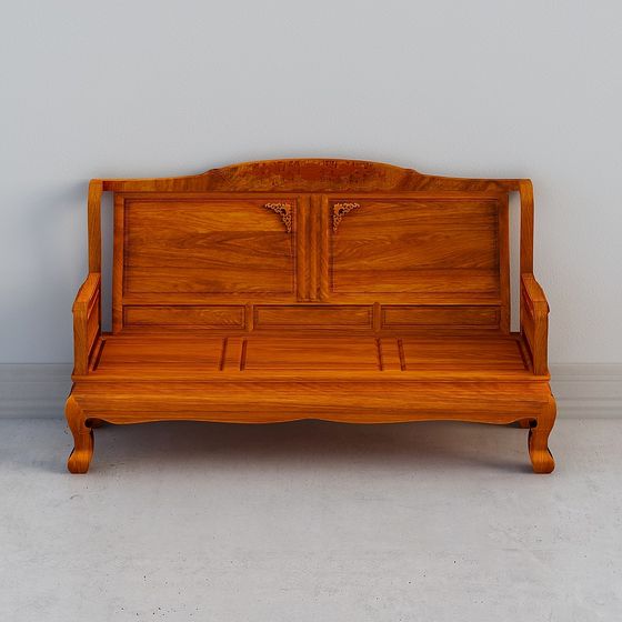 Vintage Sofa 3D model with Elegant Design