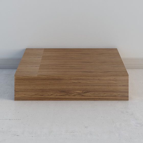 Stylish Wooden Platform 3D Model for Creative Projects