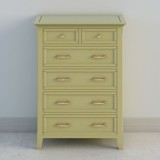 Gabinete de seis cubos verde