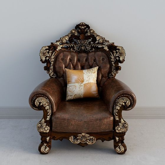 Royal Throne Chair 3D model