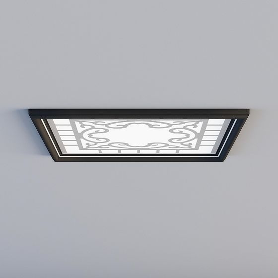Stylish Low-Polygon Ceiling Skylight 3D model