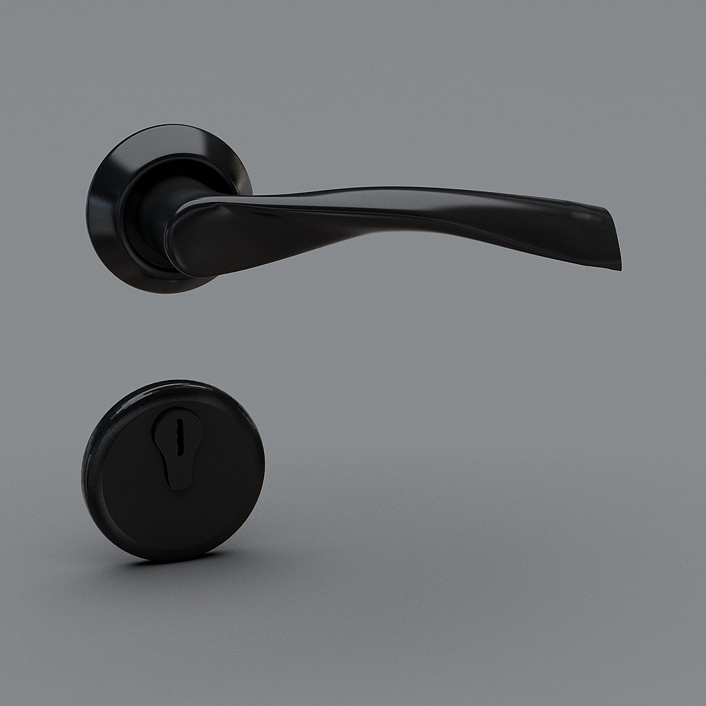 Elegant Minimalist Door Handle 3D model