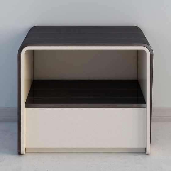 Elegant Low-Poly Nightstand 3D model