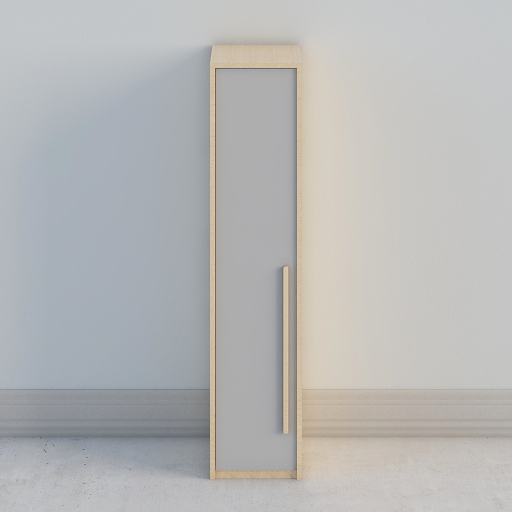 The wardrobe is open single