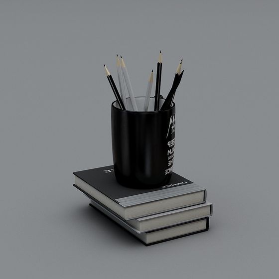 책&연필&연필꽂이