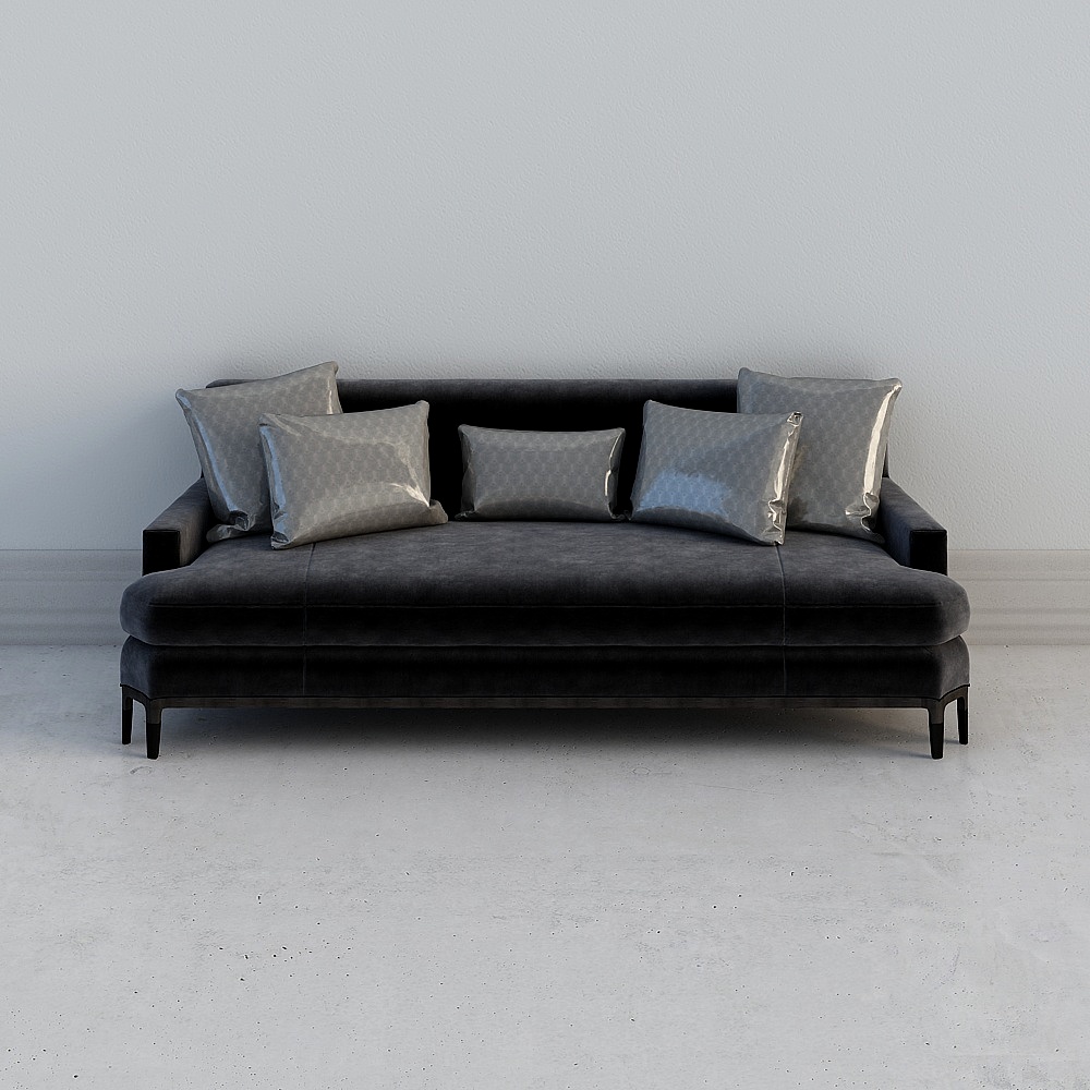 Low Poly Modern Sofa 3D model
