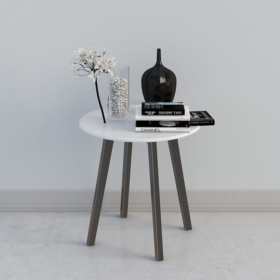 Minimalist Side Table 3D model