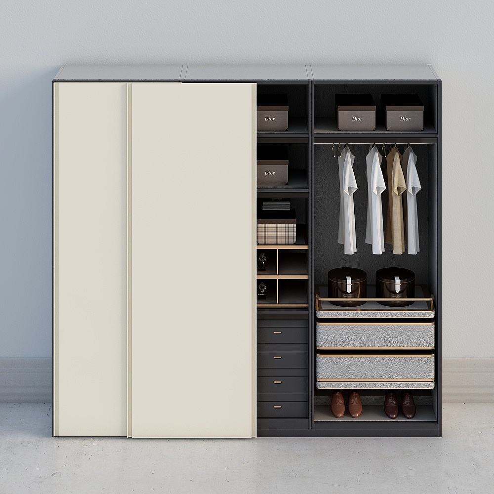 Armoire légère et luxueuse