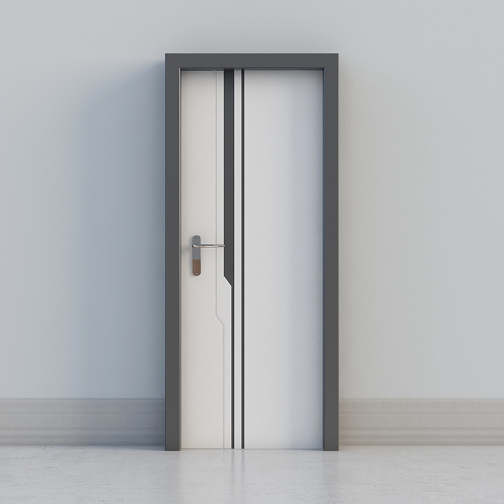 Porta Moderna Bianco Scuro