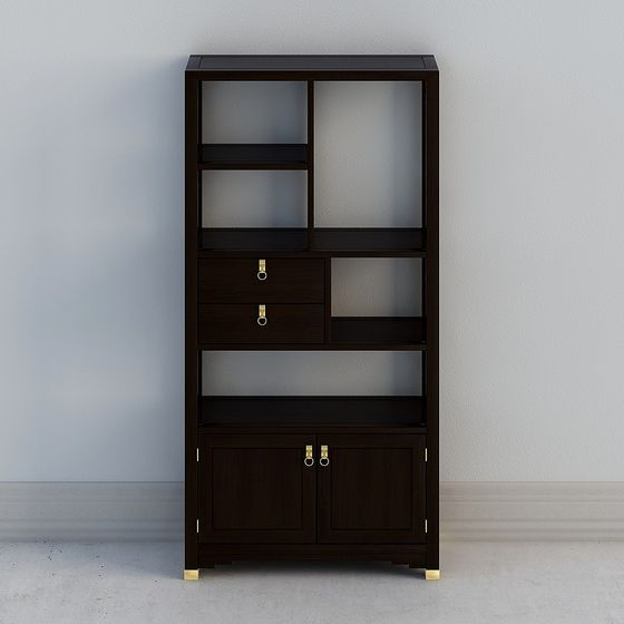 Urban Elegance Bookshelf 3D model for Modern Interiors