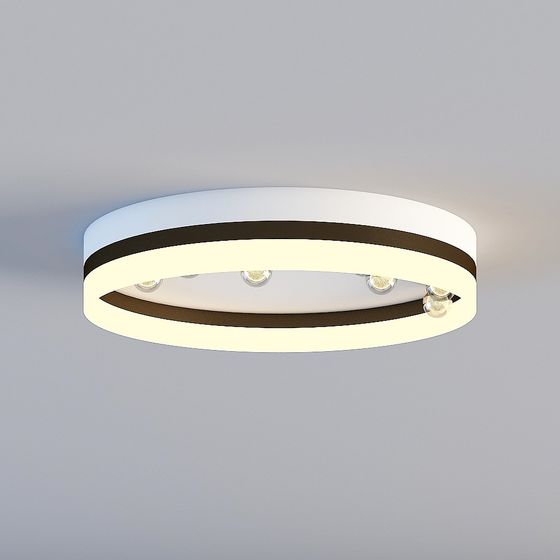 Sleek Modern Ceiling Light 3D model