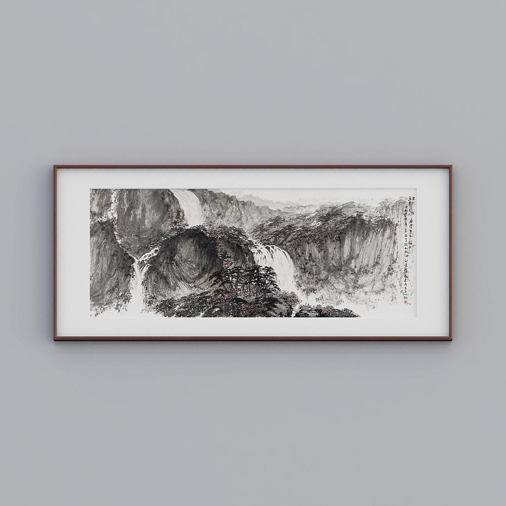 Ink Landscape 3D Model