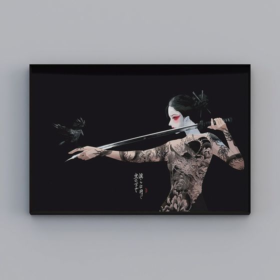 Shadow Samurai 3D Model with Striking Realism