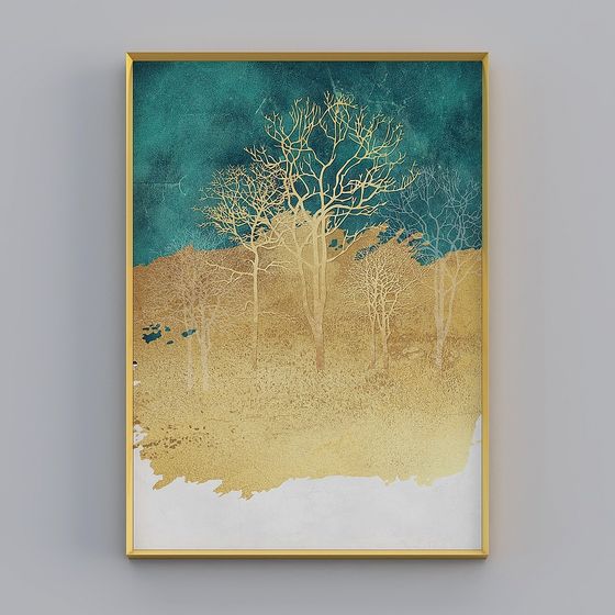 Winter Landscape 3D Model