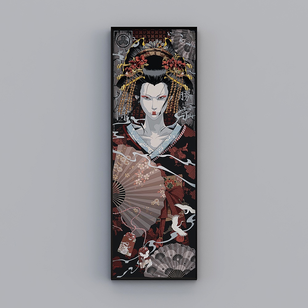 Wafuu Shizuka 3D model: Traditional Japanese Elegance
