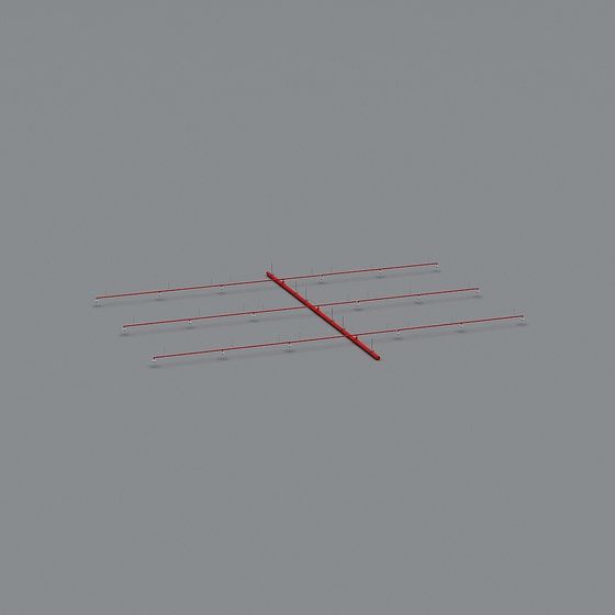 Gray Fire Sprinkler 3D Model for Offices