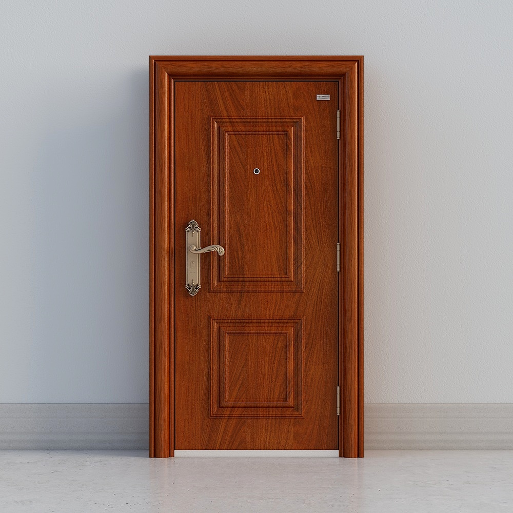 traditional european brown wooden door