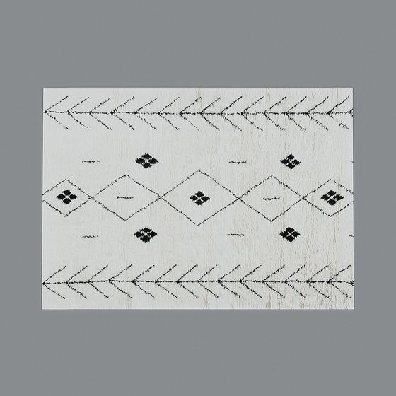 Snow Dream Low-Poly Carpet 3D model