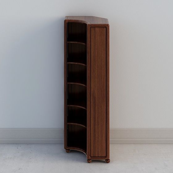Vintage Bookshelf 3D model for Modern Design