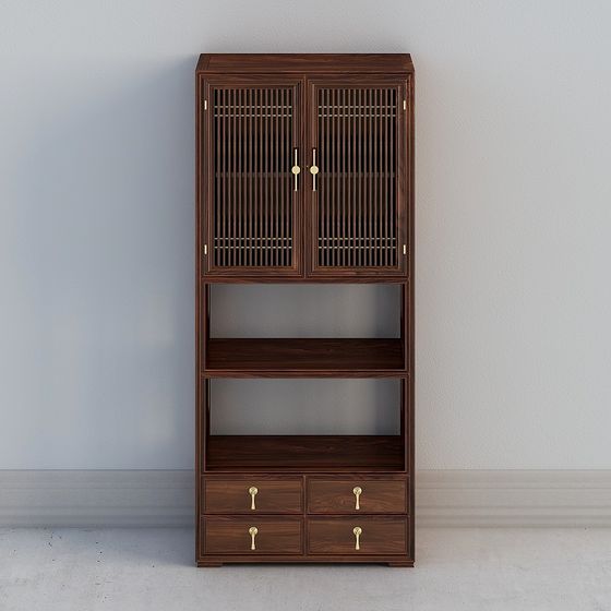 Vintage Elegance Bookshelf 3D model for Modern Spaces